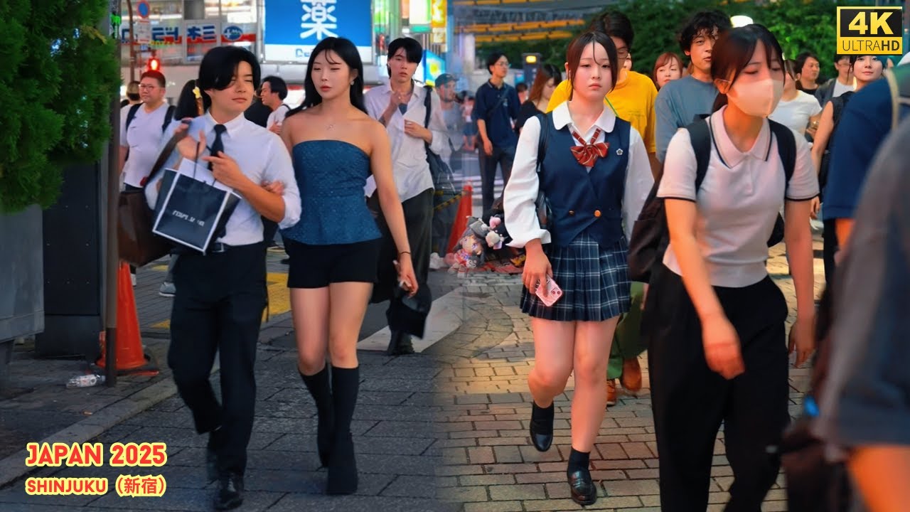 4K HDR Japan travel 2025 | Walk in Shinjuku（新宿）Tokyo Japan |City ambience Nature for relaxing