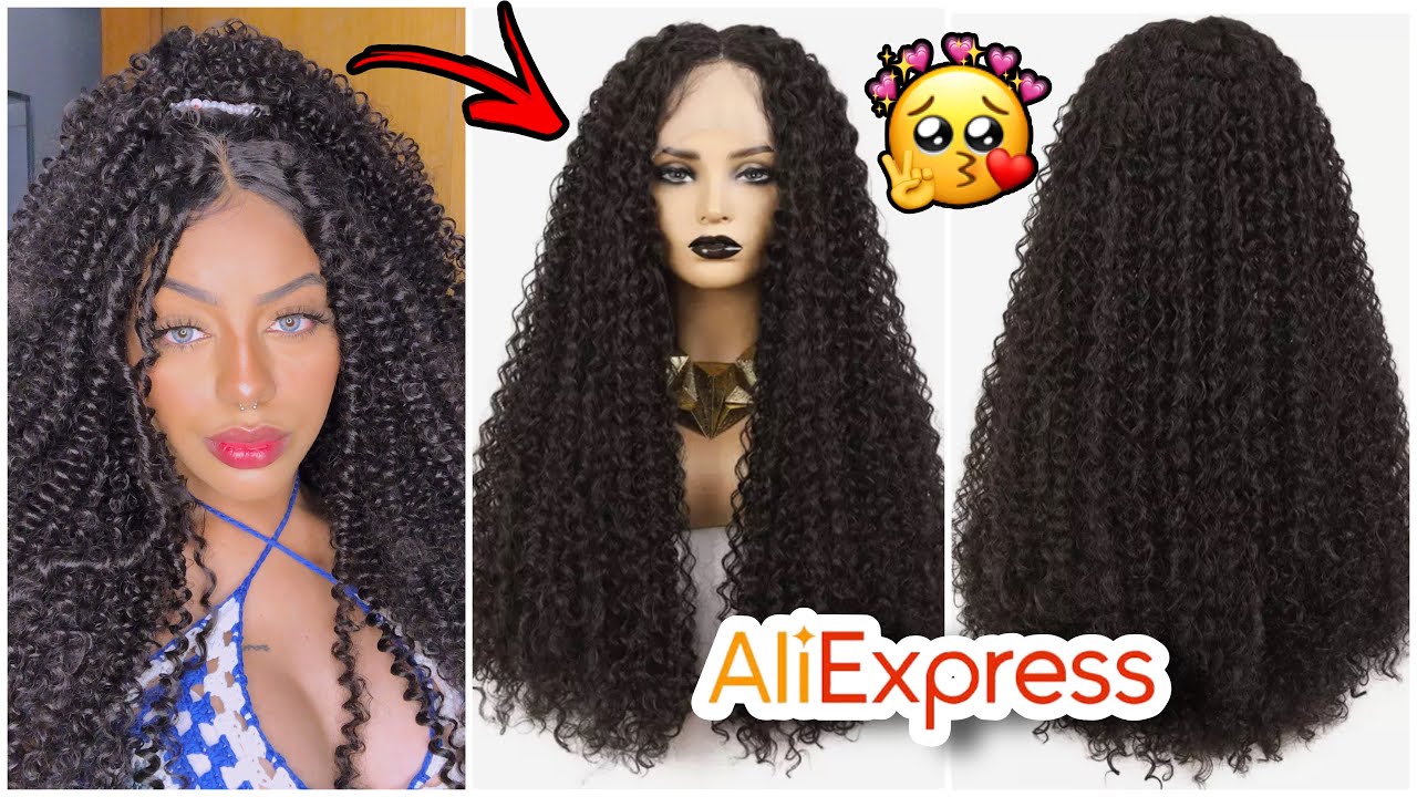 COMPREI UMA LACE DE CABELO ORGÂNICO NO ALIEXPRESS! (Gostei??)