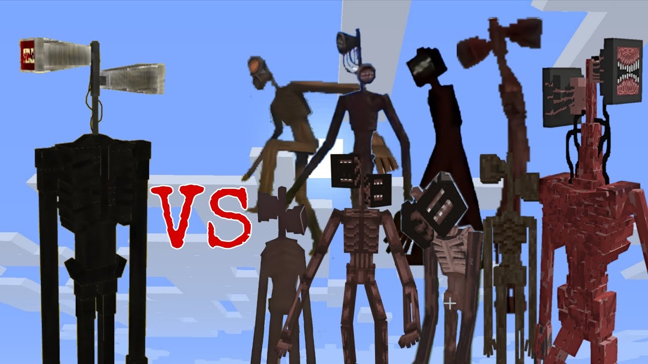 siren head By BianGabut2 vs siren heads Minecraft bedrock so man