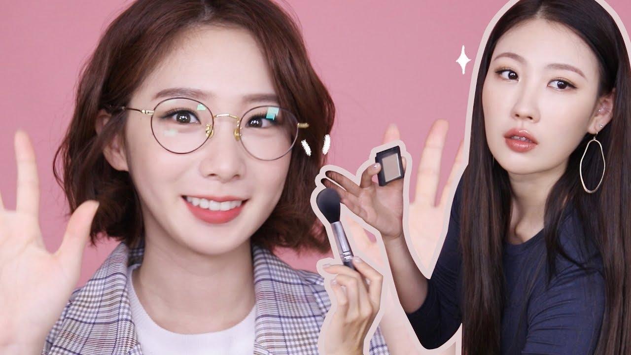 [Eng]👓안경썼을때 예쁜메이크업! 동생한테 해주기(+1일 매니저) l 이사배(RISABAE Makeup)