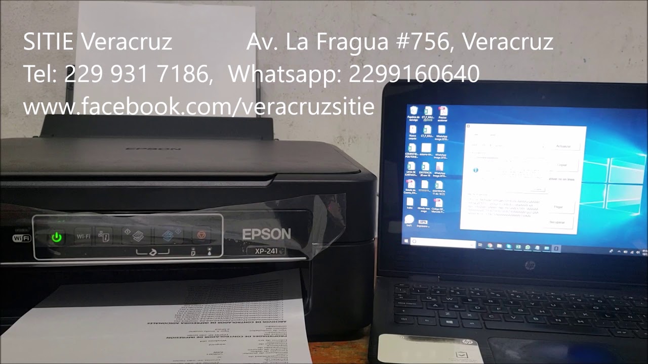 Instalación de chip virtual en epson XP241 Youtube