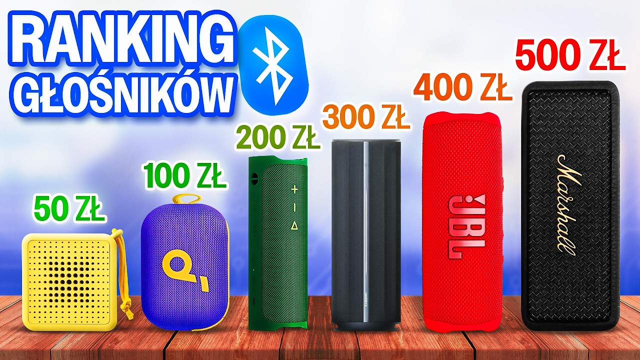 NAJLEPSZE GŁOŚNIKI BLUETOOTH ZA 50-500 ZŁ w 2025 ROKU
