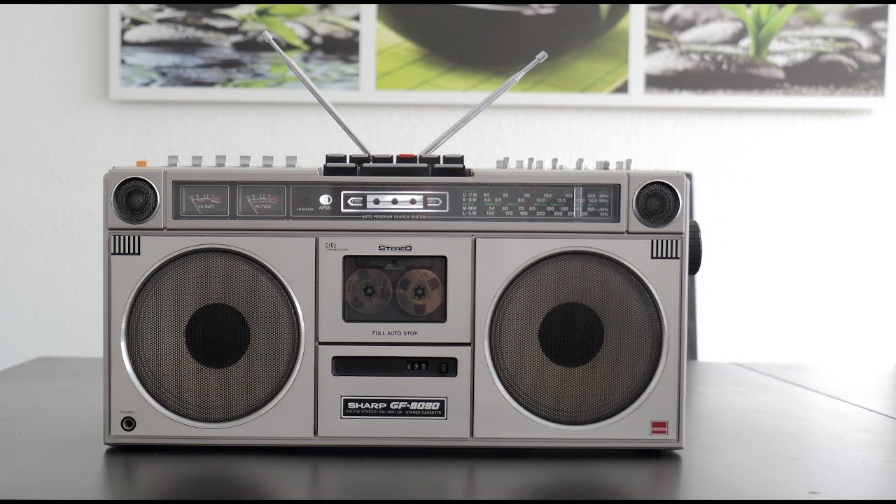 Sharp GF-9090 Ghetoblaster-Boombox-Kassettenradio