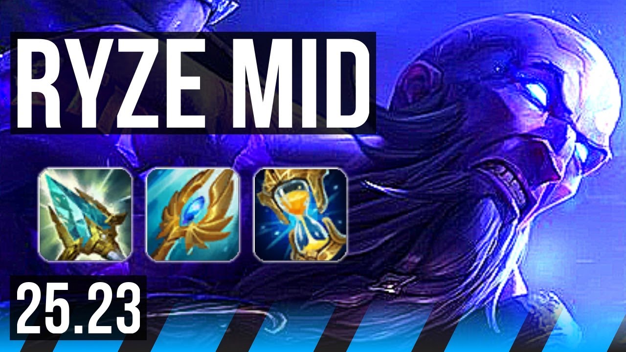 RYZE vs KATARINA (MID) | 16/0/11 | KR Diamond | 25.23