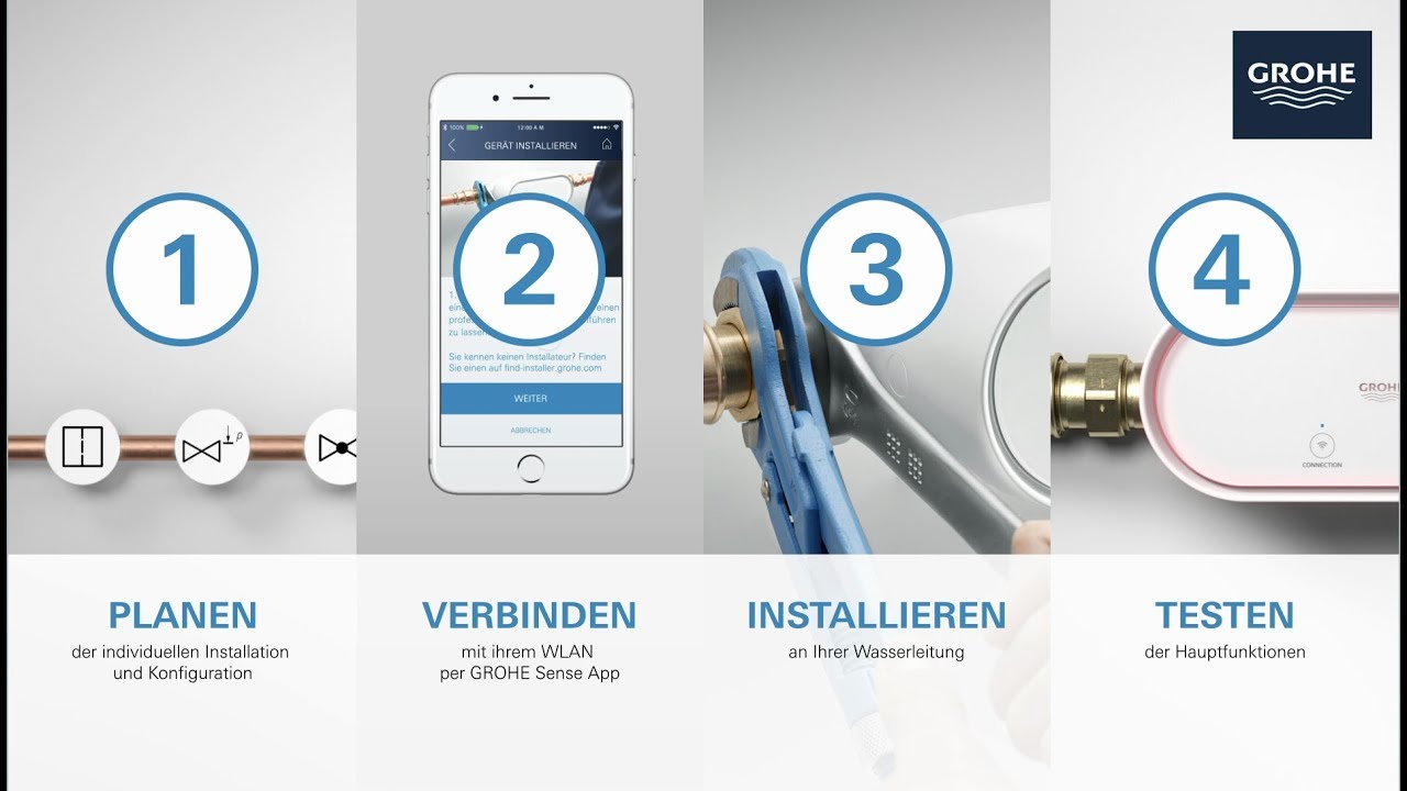 GROHE Sense Guard: Installation
