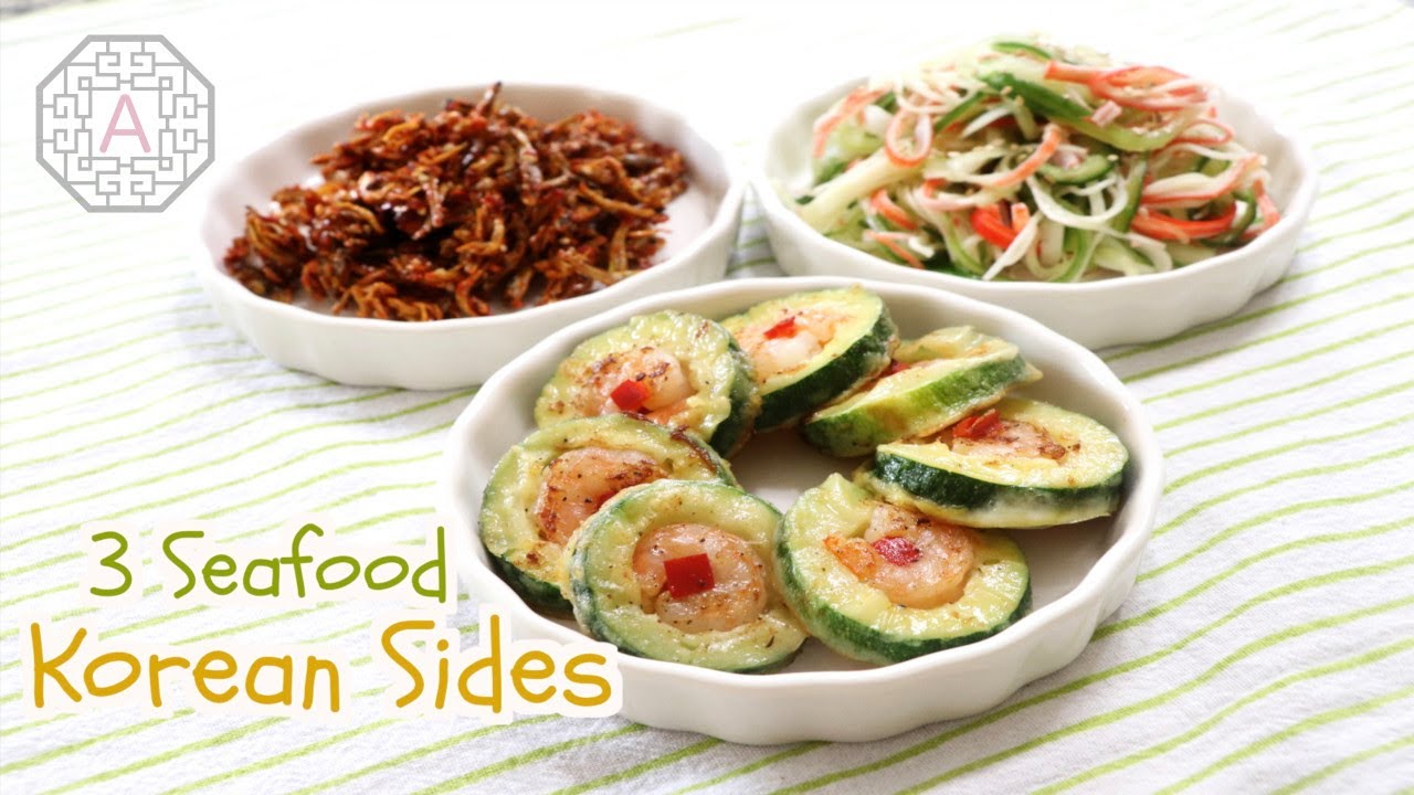 3 Korean Side Dishes Series #11 - Seafood (반찬, BanChan) | Aeri's Kitchen