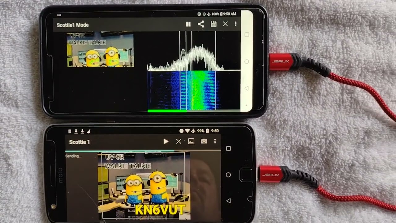 SSTV audio to phone