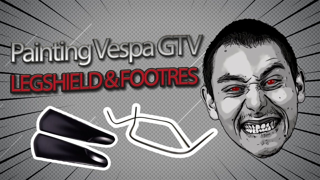 How to Paint The Legshield Trim & Footrest of a Vespa GTV/GT/GTS