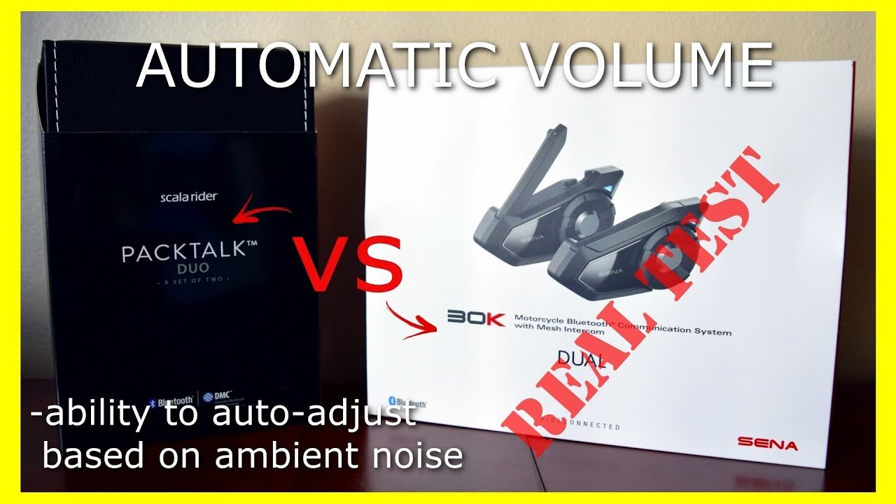 SENA 30K vs. Cardo PACKTALK...Max Volume (Bold/Slim)