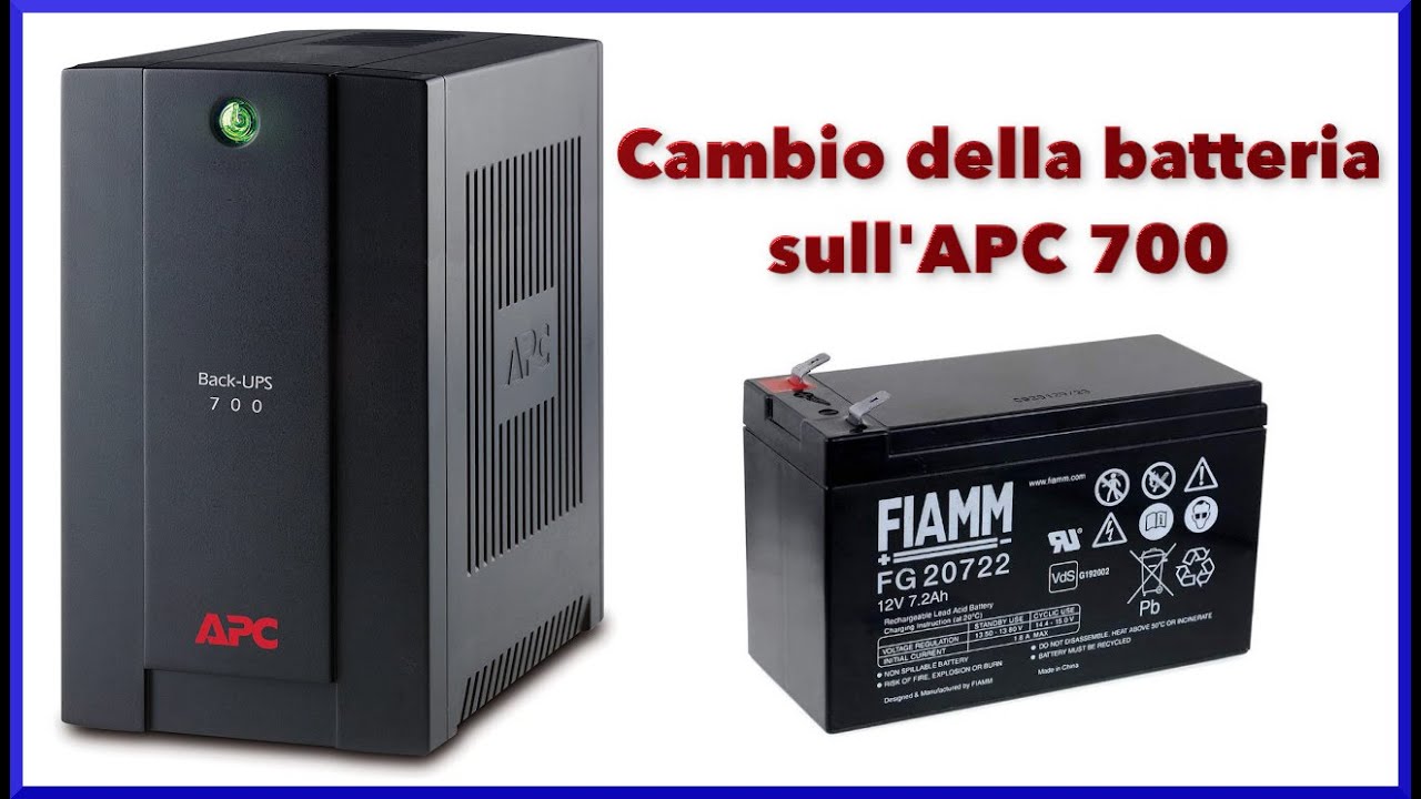 Come cambiare la batteria all'UPS APC 700