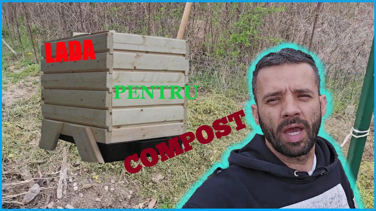 LADA PENTRU COMPOST DIN PALETI LA GRADINA MEA