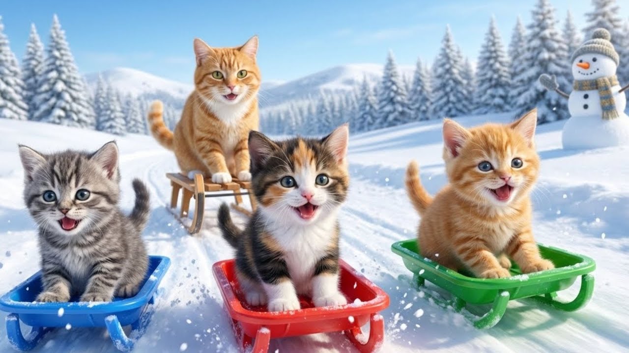 Mama Cat Trims Fur on the Farm and Makes Tiger Hat For Kittens At Home🐾🎩🐯