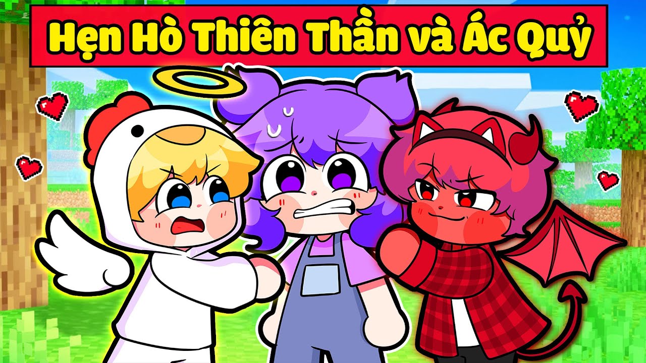 NABEE BẤT NGỜ HẸN HÒ CẶP ĐÔI THIÊN THẦN VÀ ÁC QUỶ TRONG MINECRAFT*NABEE THIÊN THẦN VÀ ÁC QUỶ  😈😇