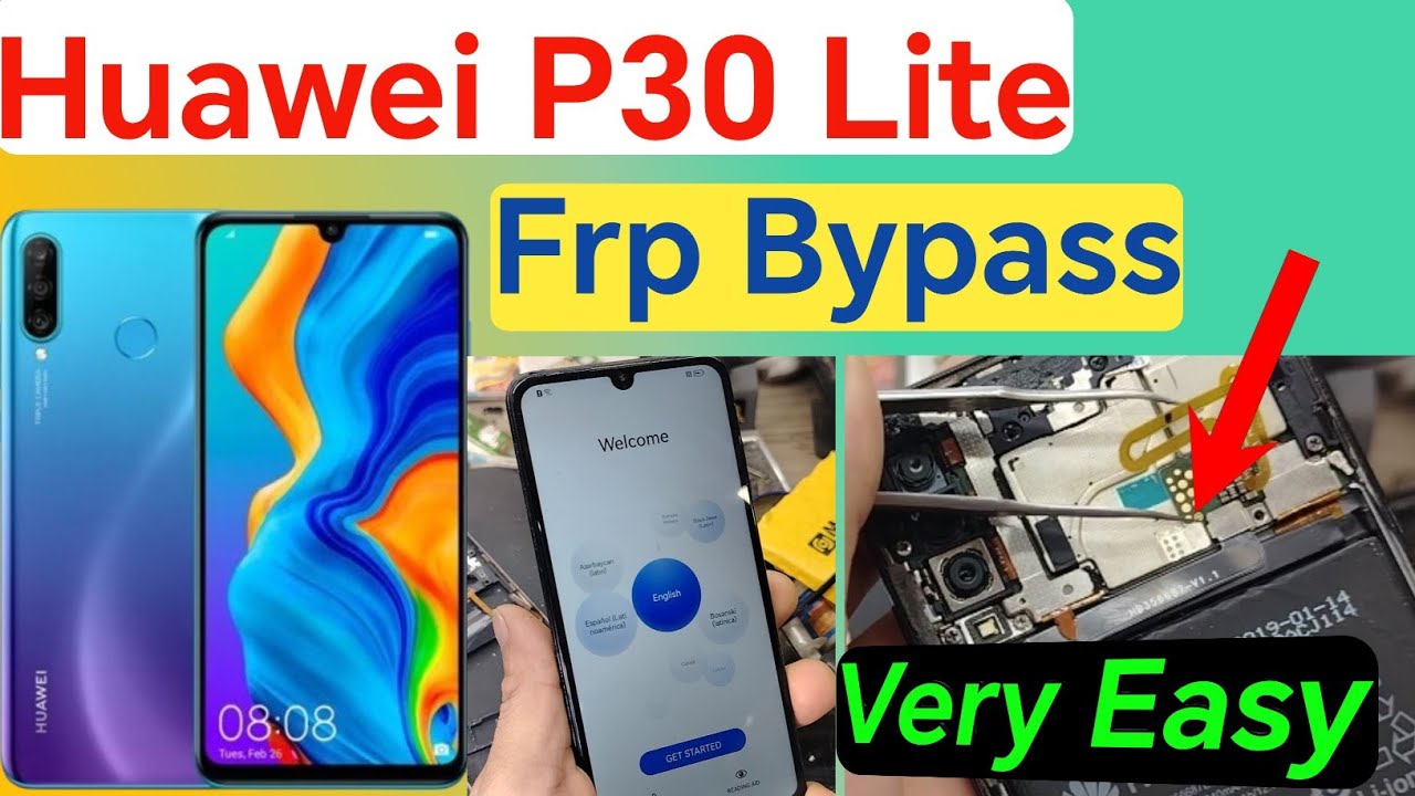 Huawei p30 lite Remove Google Lock//Kirin 710 Emmc// All Huawei Frp Bypass//Frp Bypass Easy Tricks