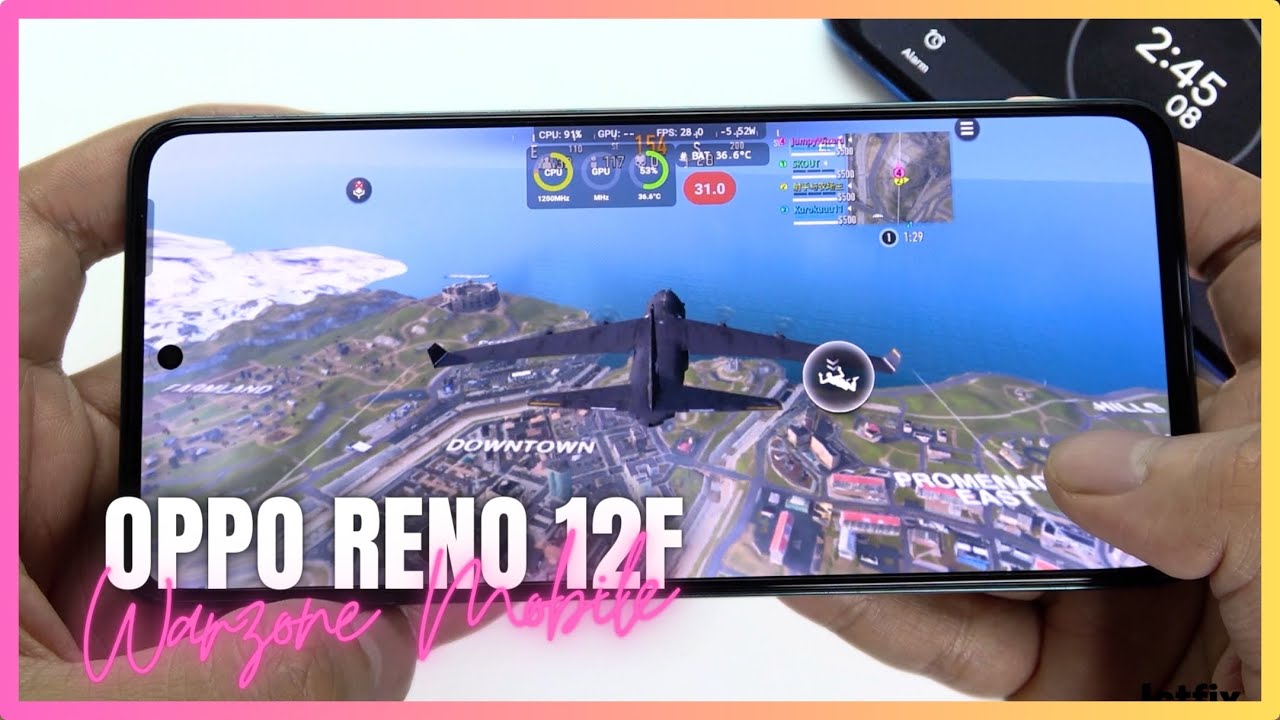 Oppo Reno12 F Call of Duty Mobile Warzone Gaming test | Dimensity 6300