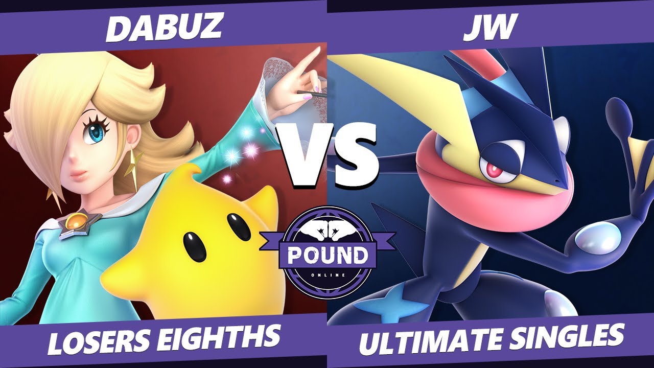 Pound Online 2020 SSBU Losers Top 8 - Dabuz (Rosalina) Vs. Jw (Greninja) Smash Ultimate Singles