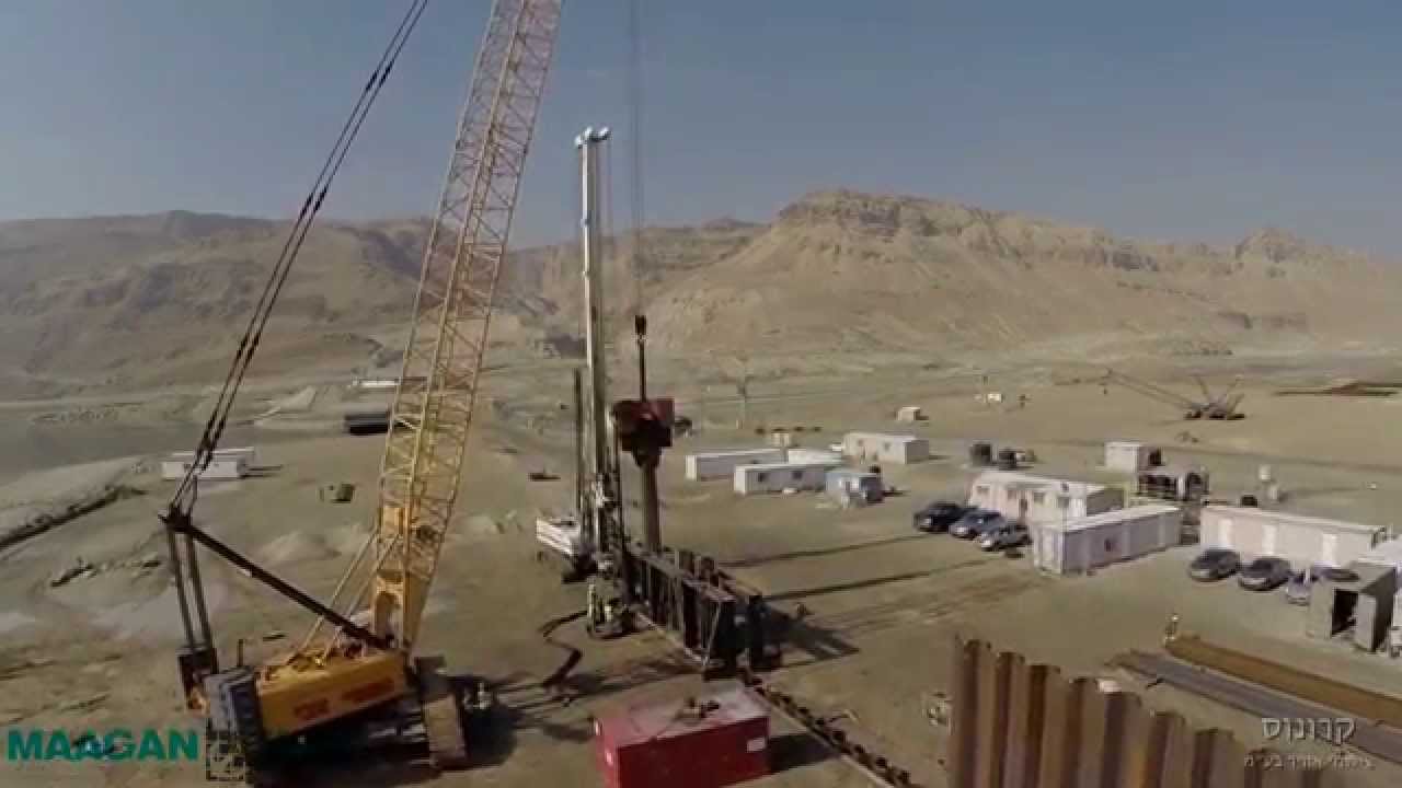 החדרת שיגומים בים המלח