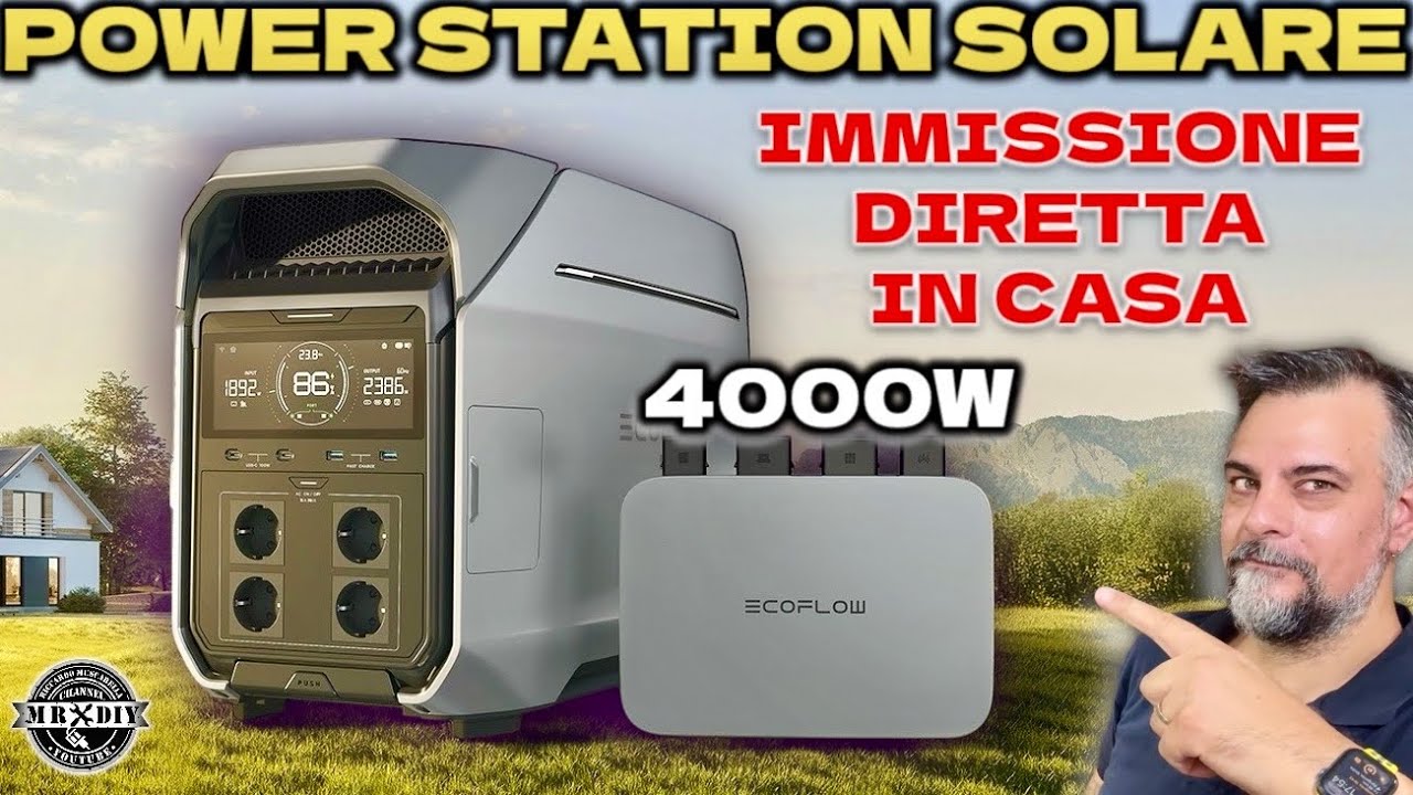 Energia elettrica gratis dal sole con Ecoflow Delta pro 3 e PowerStream. 4000W 12kwh Power station