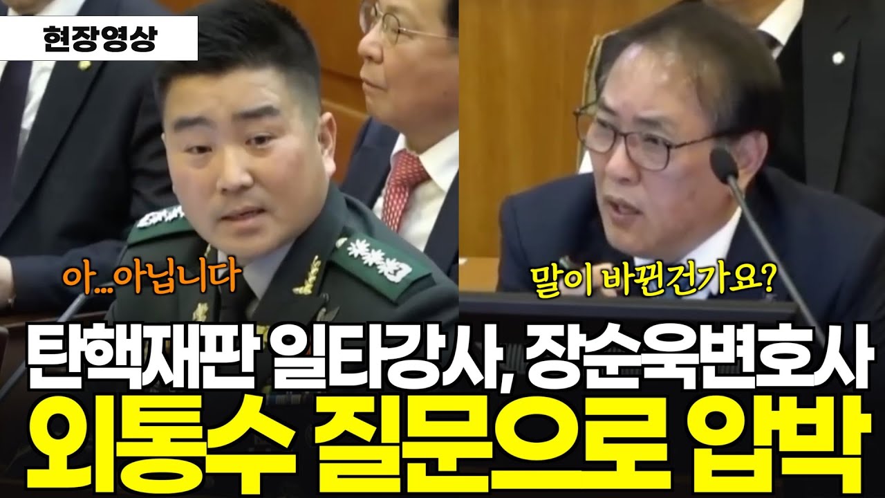 탄핵재판 일타강사 장순욱 변호사 출격 