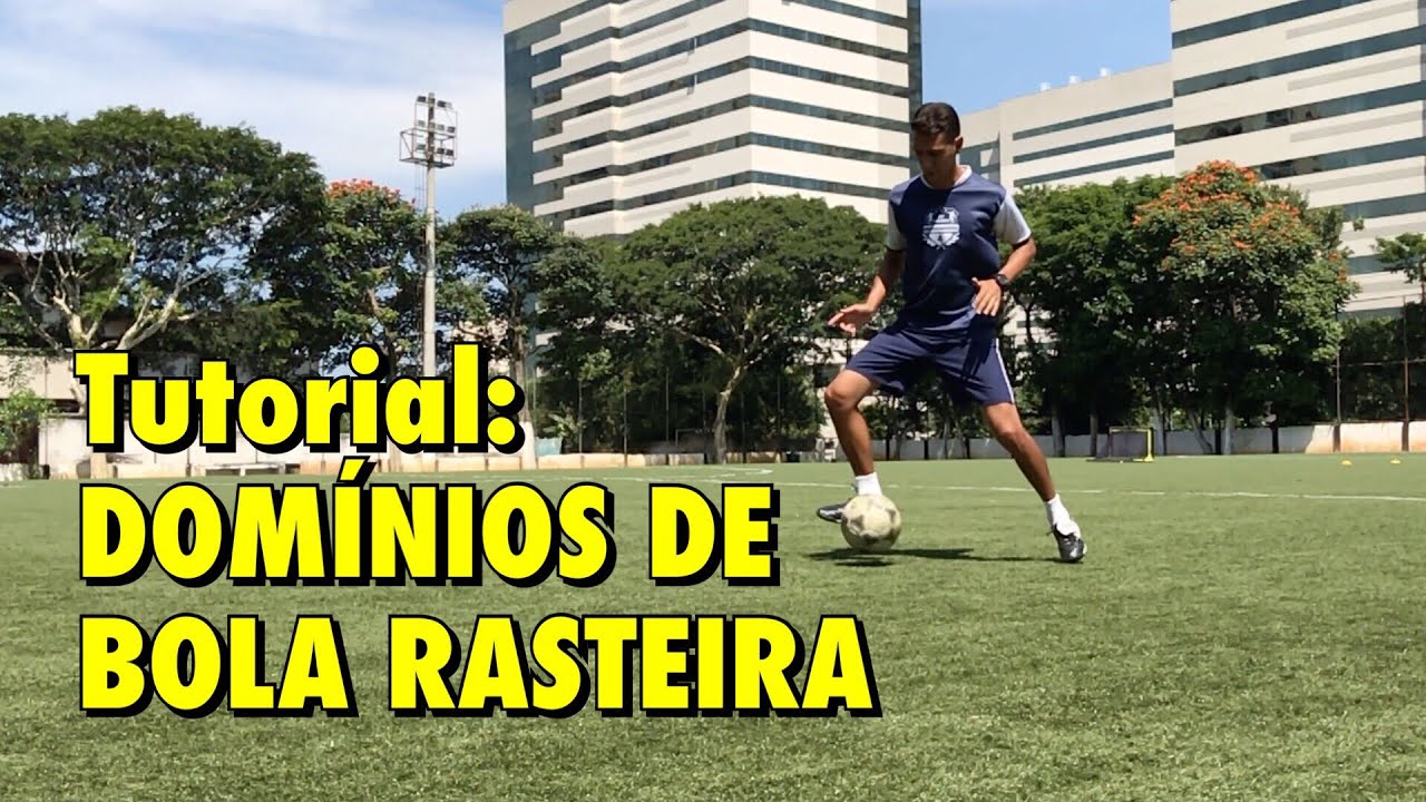 #9 Tutorial: DOMÍNIO DE BOLA RASTEIRA - Treino de Futebol