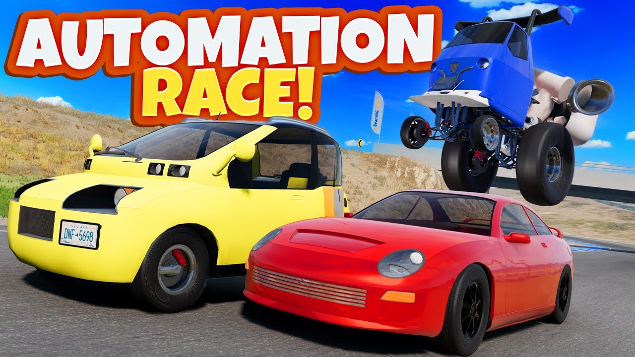 We Built the WEIRDEST Automation Cars Ever&hellip; Then Raced Them in BeamNG Drive!