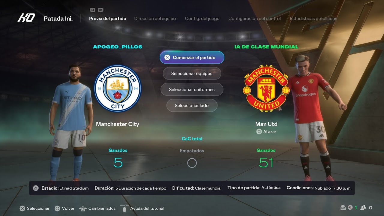 FC 26 | Manchester United vs Manchester City ⚽ Derbi de Manchester – Gameplay Completo