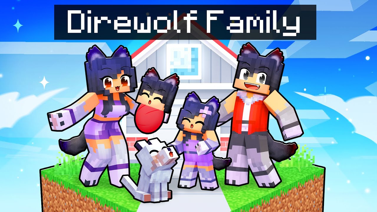 Having A DIREWOLF FAMILY in Minecraft!