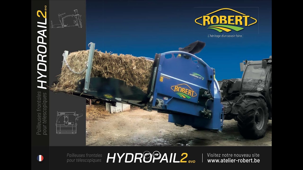 🔵 PAILLEUSE FRONTALE POUR TELESCOPIQUE HYDROPAIL2 EVO ROBERT 🔵  