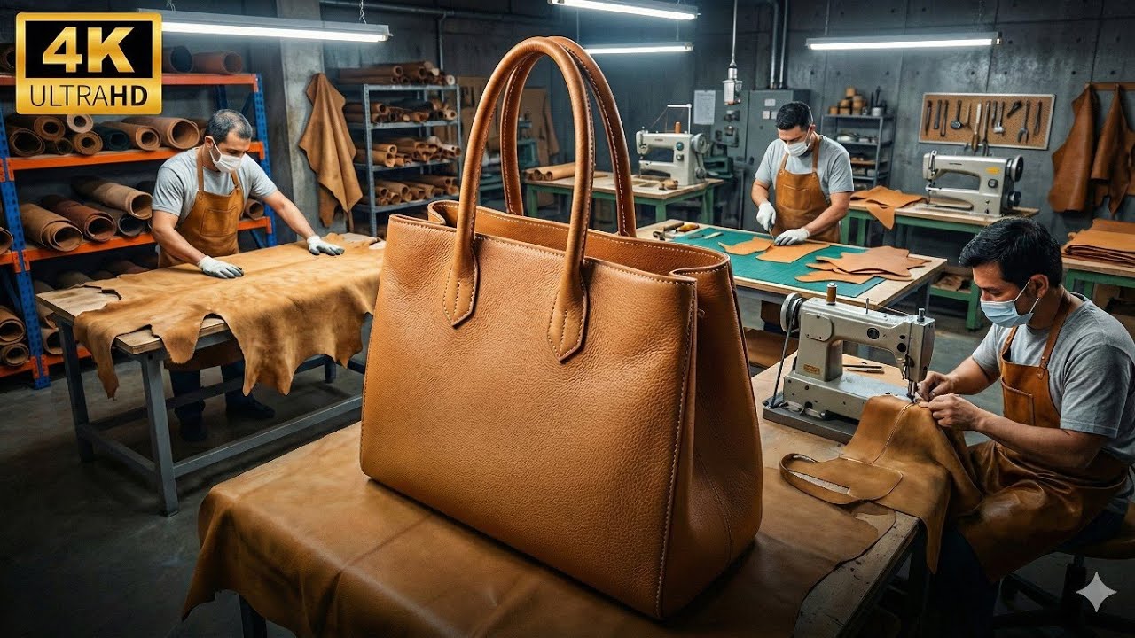 Inside the Camel Leather Atelier – (Full Process) Luxury Bags