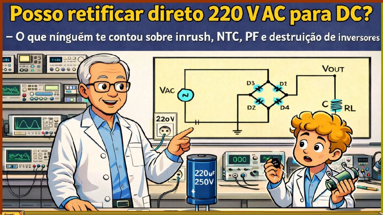 Posso retificar direto 220 V AC para DC?