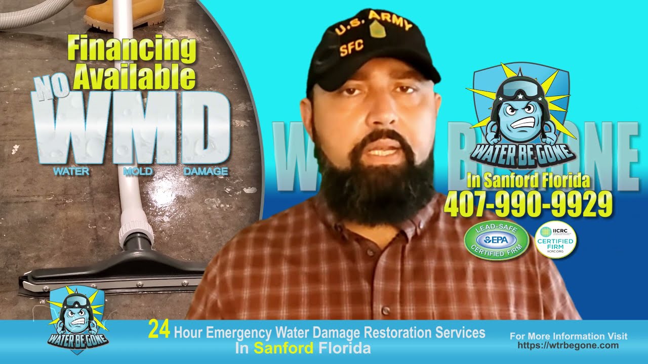 Sanford Florida Water Damage Restoration Mold Remediation Company Water Be Gone
