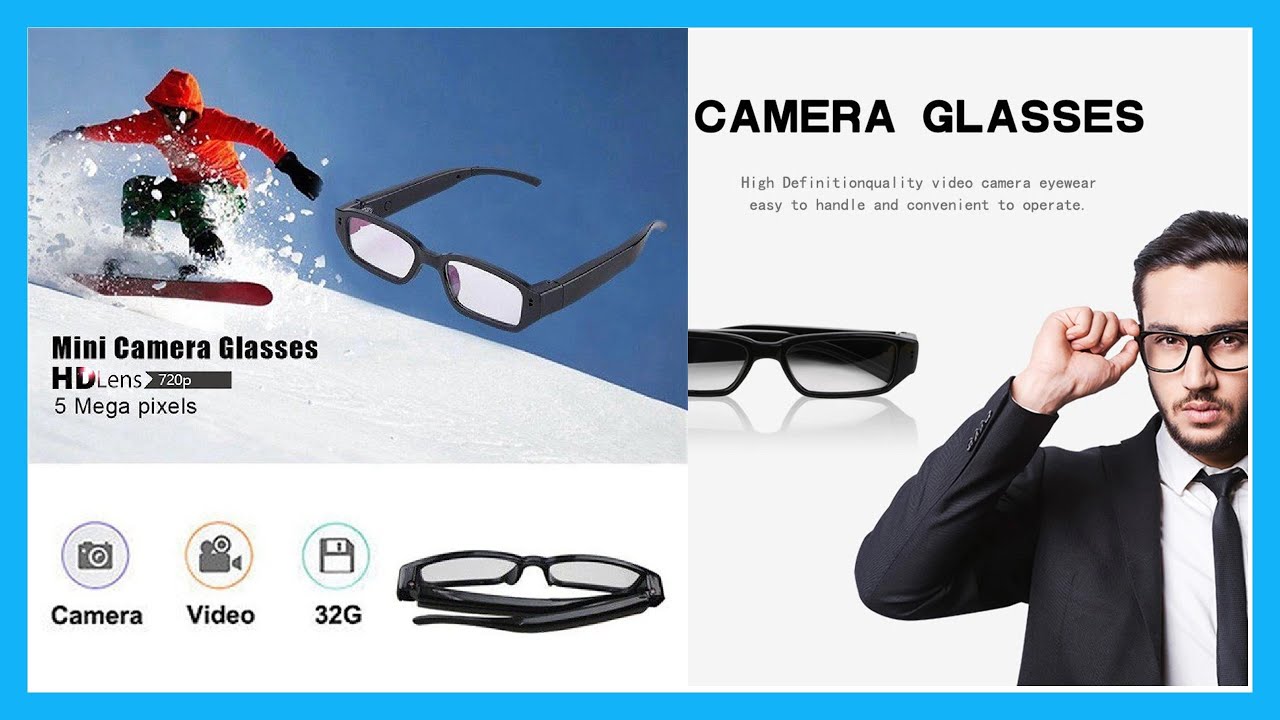 HD camera glasses 1080p low cost spywear spy glasses  unboxing setup and test