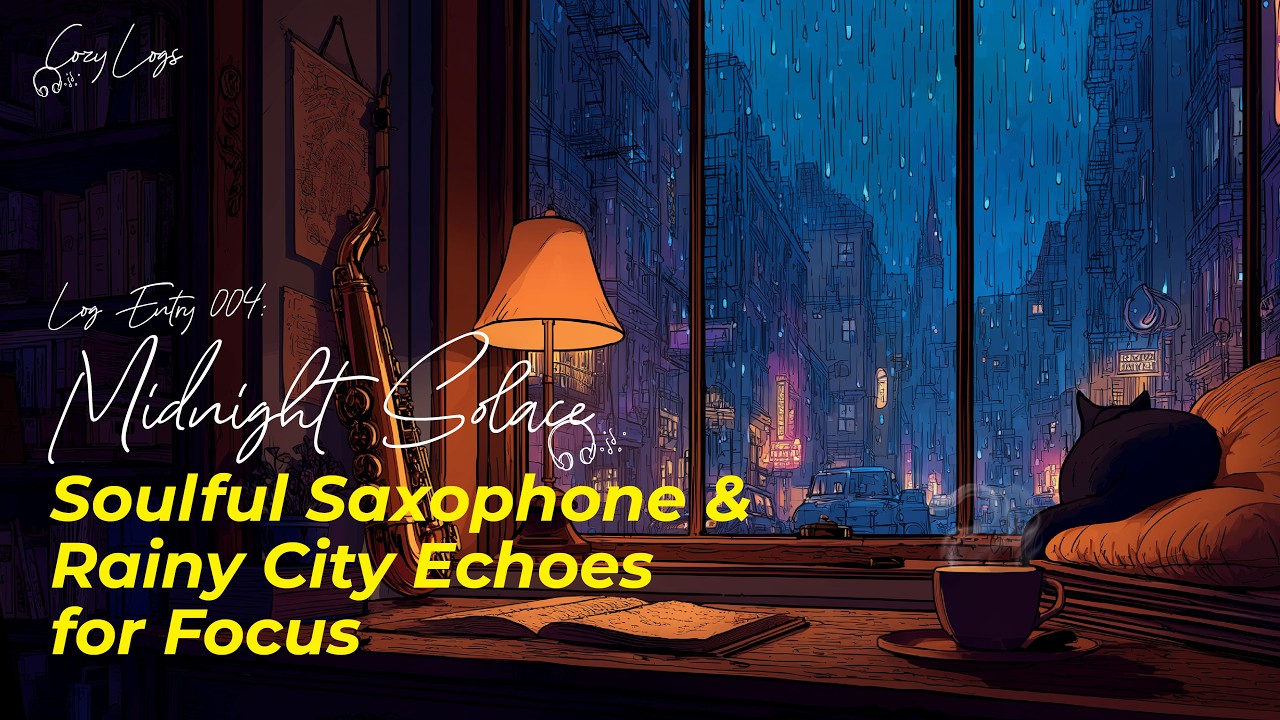 LOG ENTRY 004 Midnight Solace | Soulful Saxophone & Rainy City Echoes for Focus