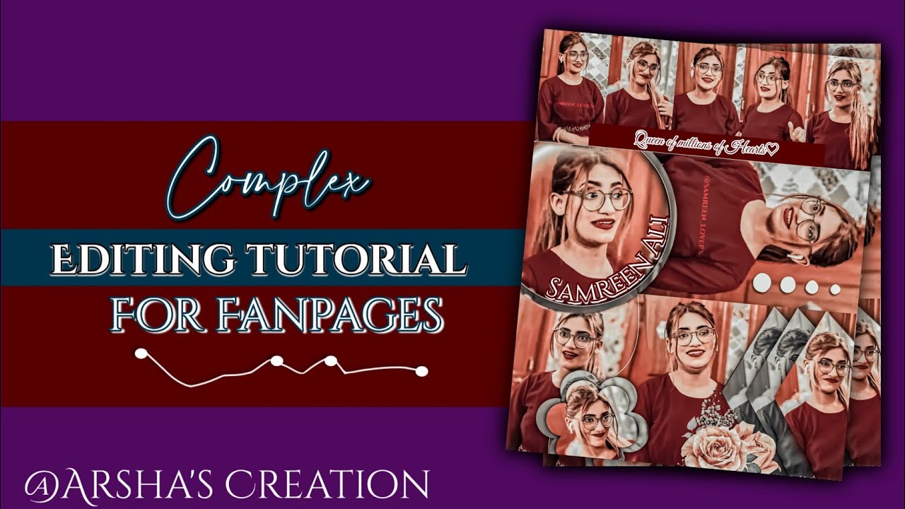 Complex Fanart Editing tutorial [Aesthetic Easy Picsart Editing Tutorial] Arsha's Creation