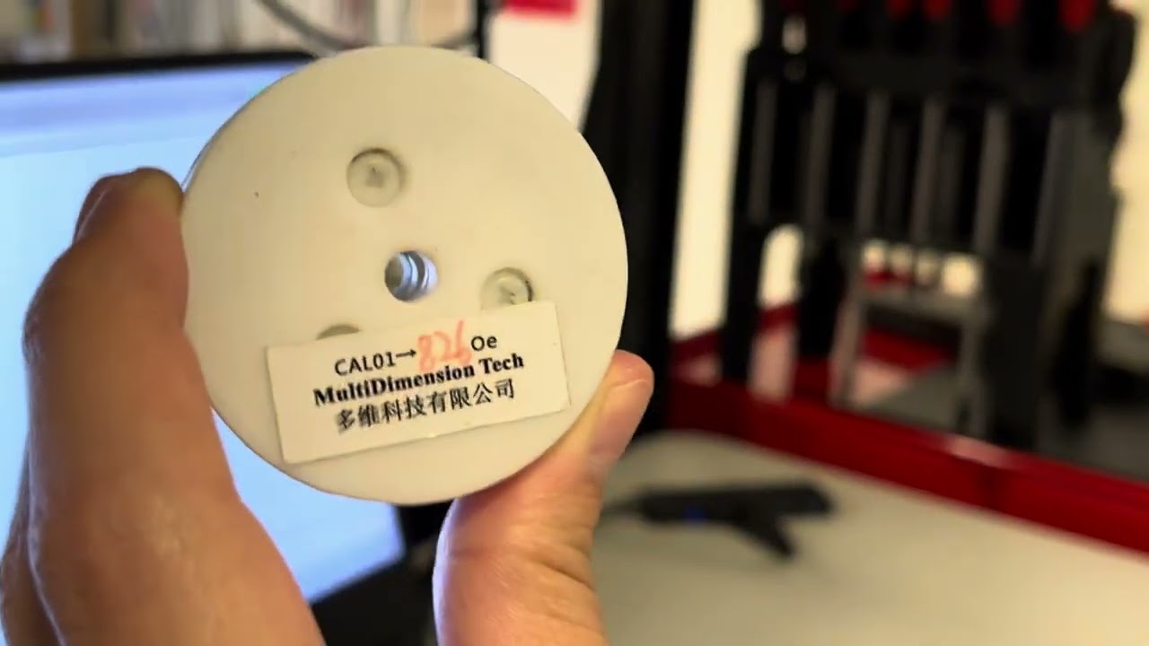 How to calibrate the gauss meter.