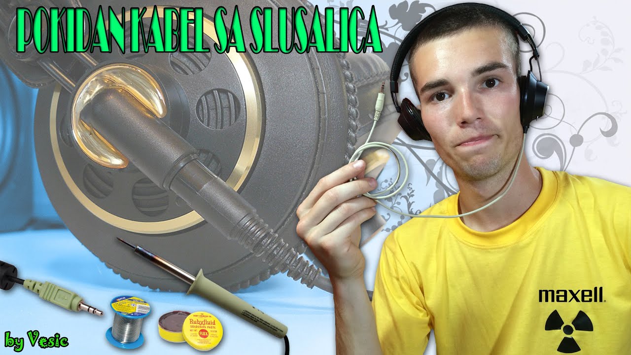 Kako zalemiti kabel na pokidane slusalice