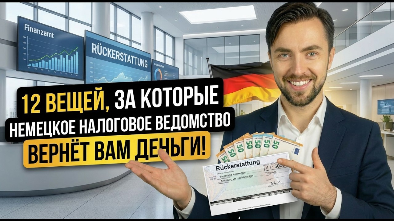 12 ВЕЩЕЙ, ЗА КОТОРЫЕ НЕМЕЦКОЕ НАЛОГОВОЕ ВЕДОМСТВО ВЕРНЁТ ВАМ ДЕНЬГИ!