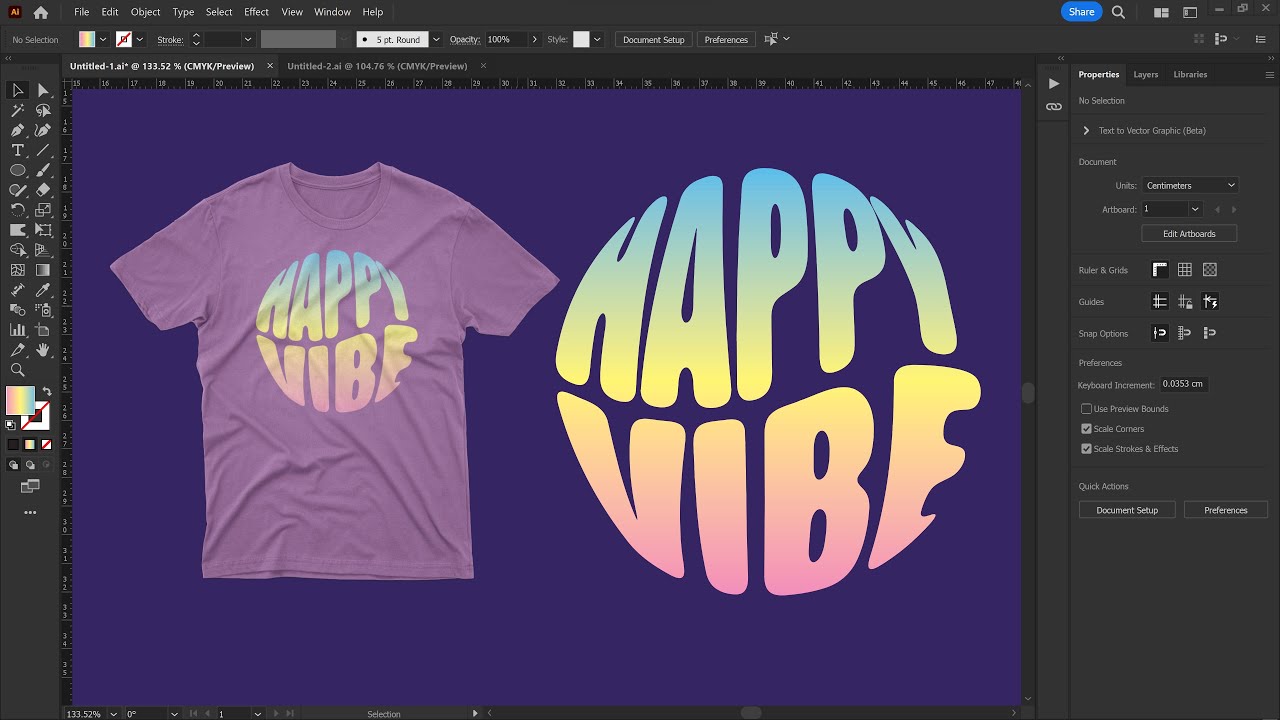 สอนกราฟฟิก ep_69 - การออกแบบลายเสื้อยืด ด้วยโปรแกรม Adobe Illustrator CC