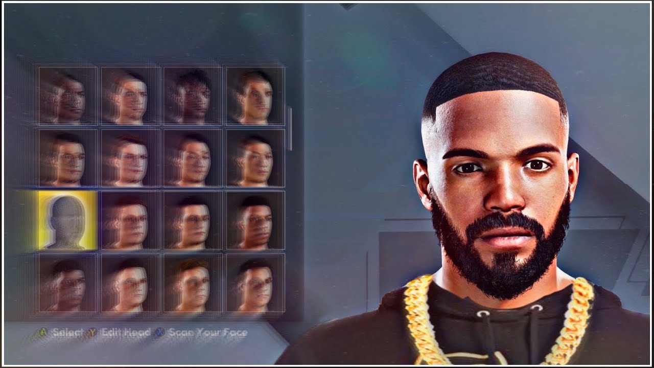 DRAKE FACE CREATION TUTORIAL NEXT GEN NBA 2K21
