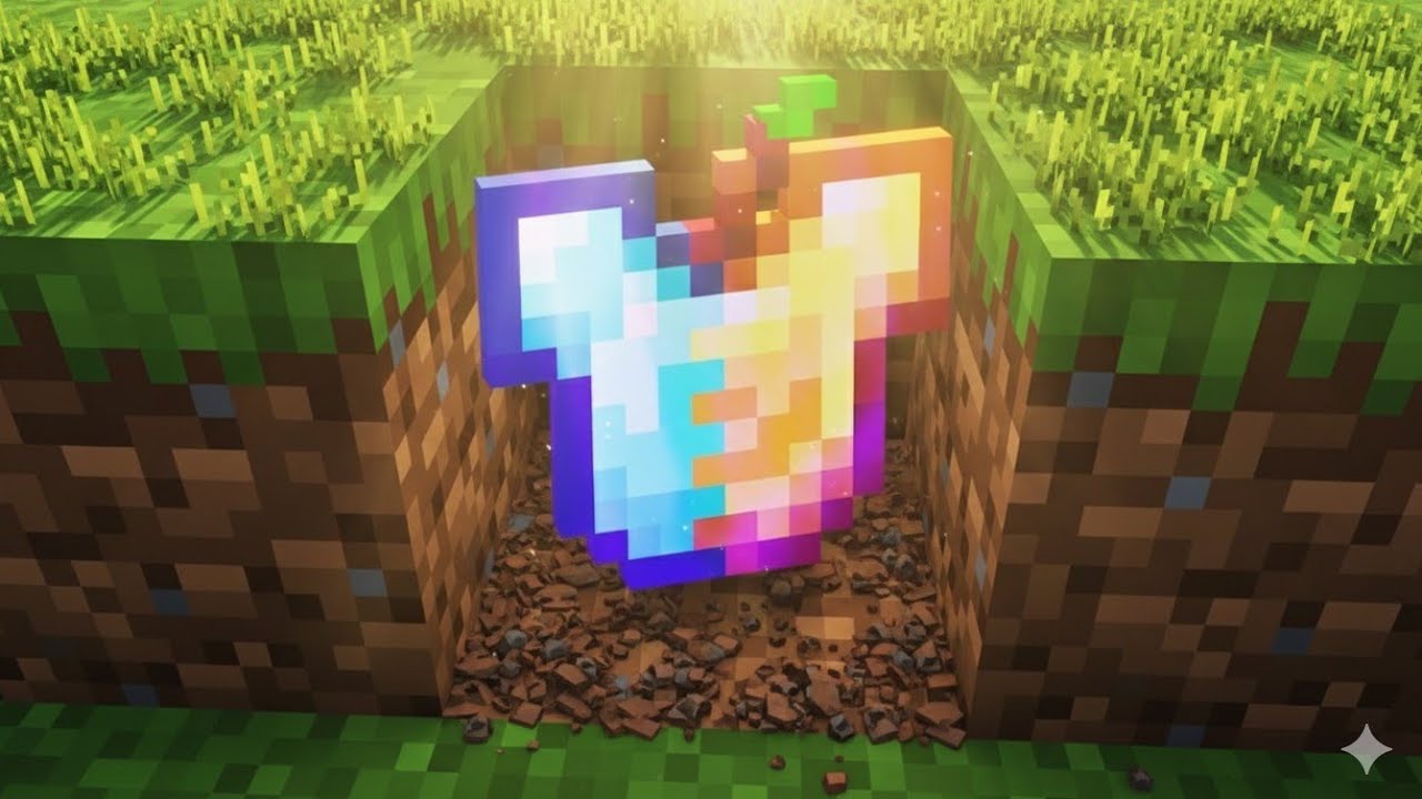 MINECRAFT BUT DIRT GIVES YOU OP LOOTS💀