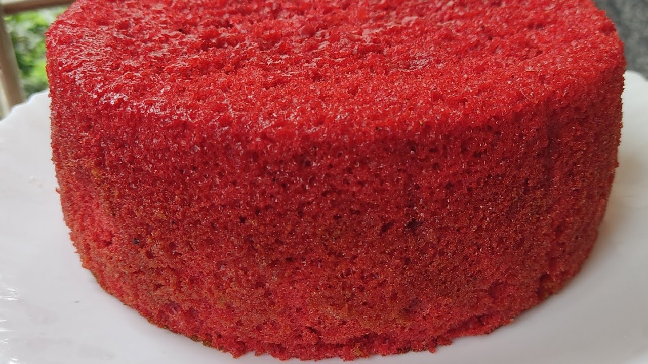 1 kg basic red velvet cake/perfect red velvet sponge cake/basic red velvet cake/soft cake👌