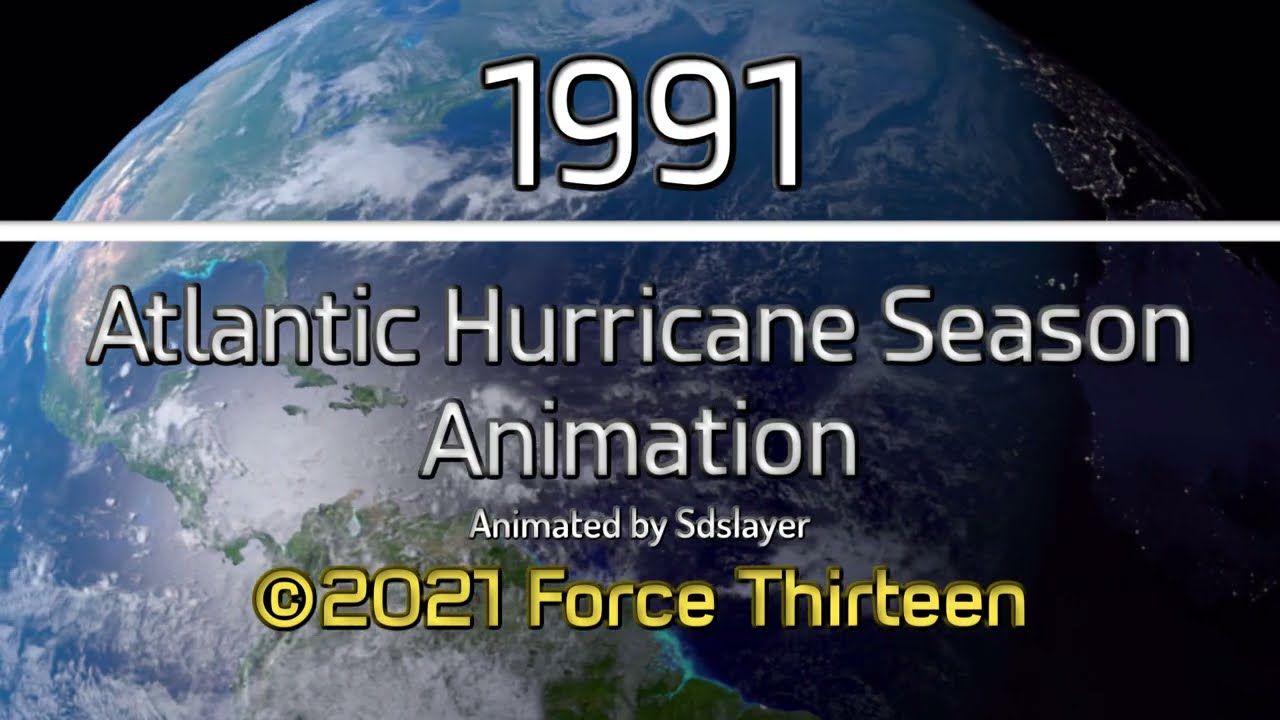 1991 Atlantic Hurricane Season Animation v.2
