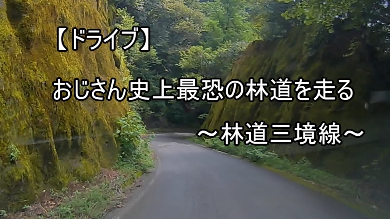 【ドライブ　＃１１７】　おじさん史上最恐の林道を走る　～林道三境線～