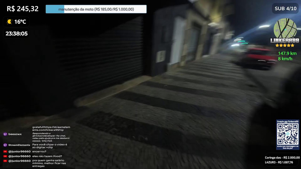 🔴[LIVE] / DOMINGOU / META 200 CONTO ATÈ AS 23 / IFOOD / !pix =clipe BRAGANÇA PAULISTA #irl