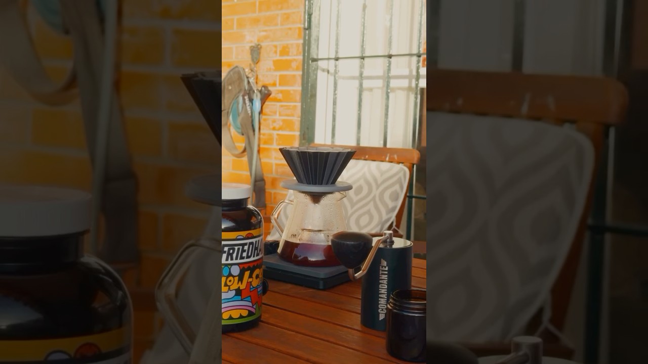 Brewing some coffee with 3D Origami Dripper