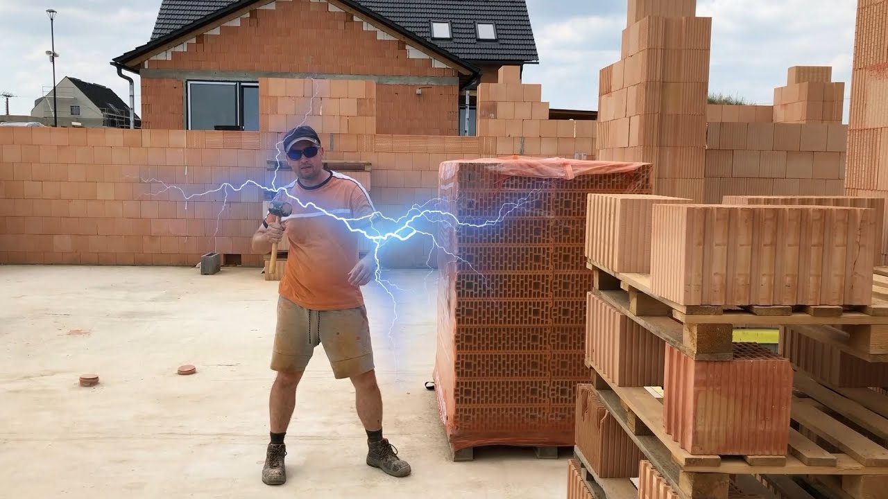 Stavba domu 04 - Hrubá stavba - otvory na okna