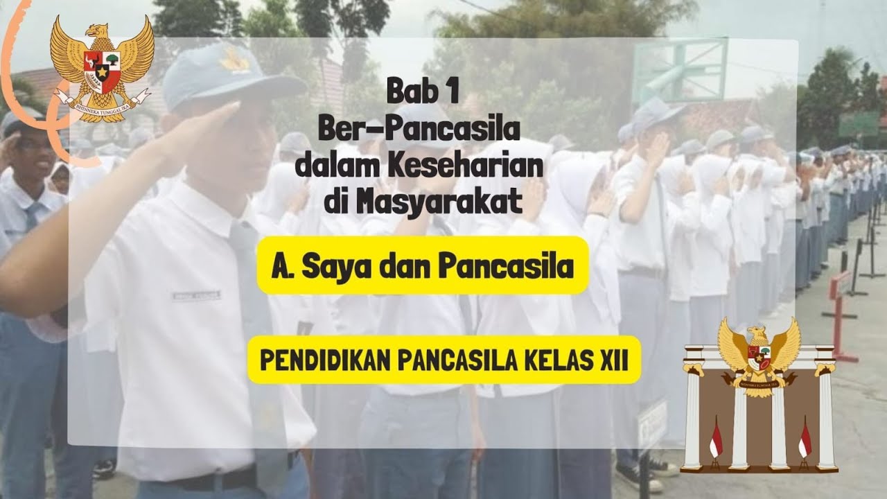 Materi Pendidikan Pancasila Kelas 12 BAB 1 || A. Saya dan Pancasila