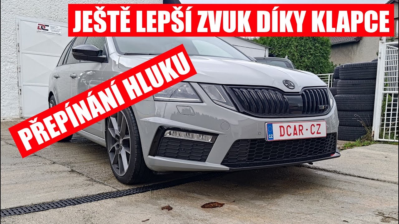 Škoda Octavia RS 2.0TSI - klapka na výfuk s parádním zvukem