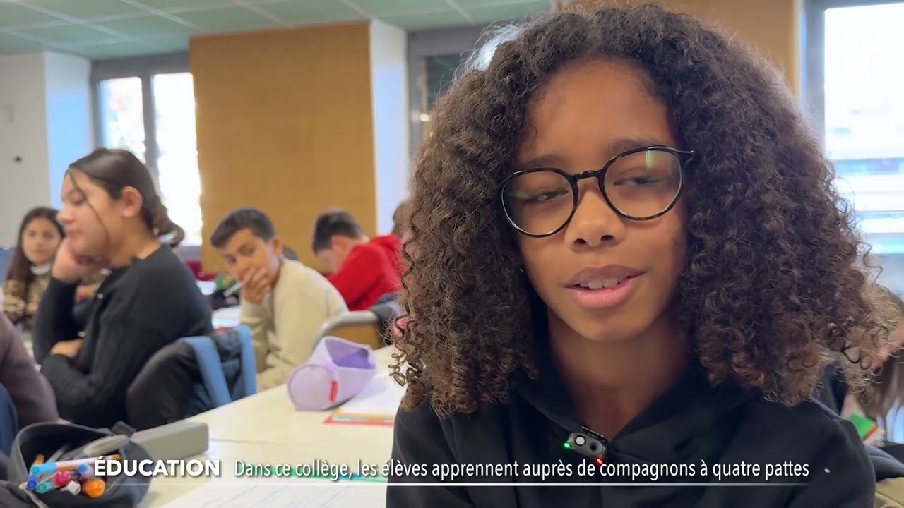 Reportage TV8 Mont Blanc - College Saint Jean Bosco Médiation Animale 122025