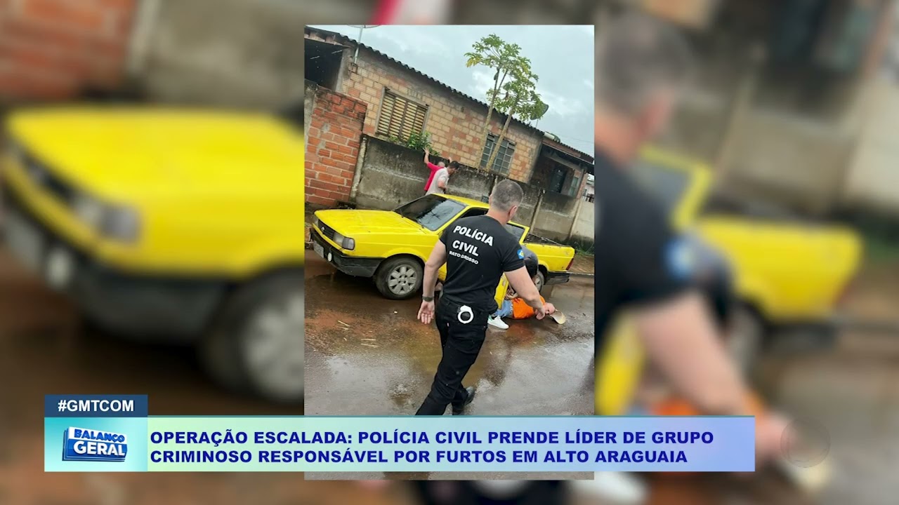 OPERAÇÃO ESCALADA  POLÍCIA CIVIL PRENDE LÍDER DE GRUPO  CRIMINOSO RESPONSÁVEL POR FURTOS EM ALT